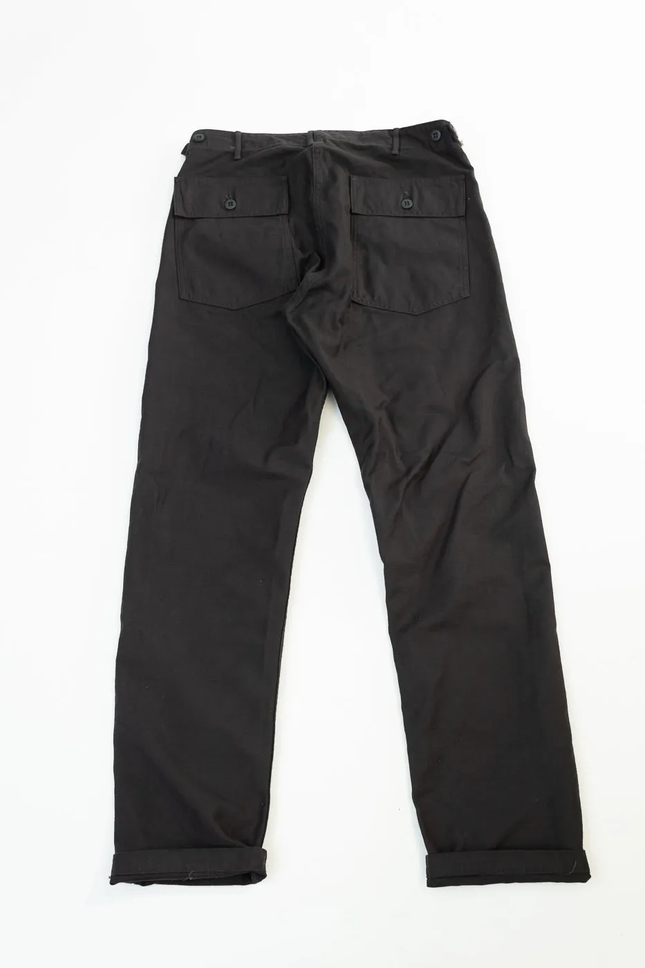 01-5032-61S - Fatigue Pants Reverse Sateen - Slim Fit - Black