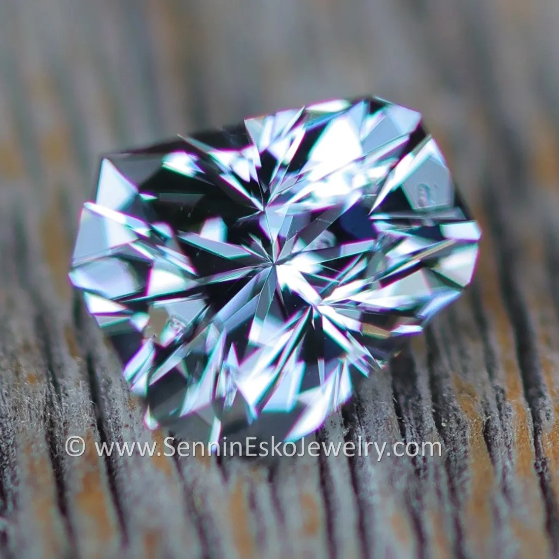 1.2 Carat Gray/Lilac Spinel Shield -  6.3x5.9mm - Precision Cut