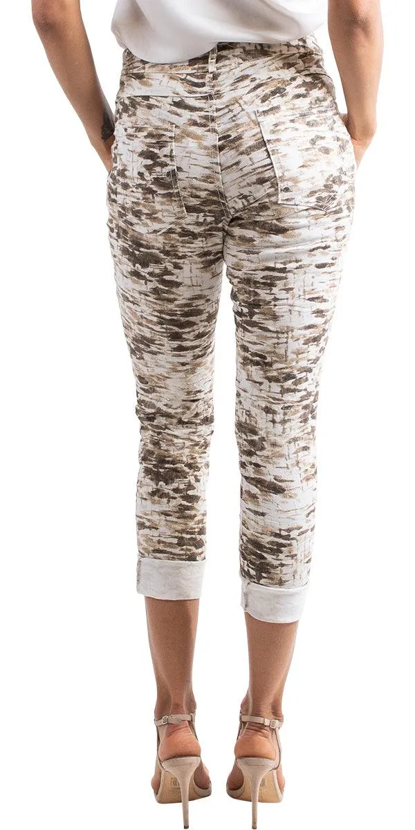 Antonella Brick Sepia Print Pant