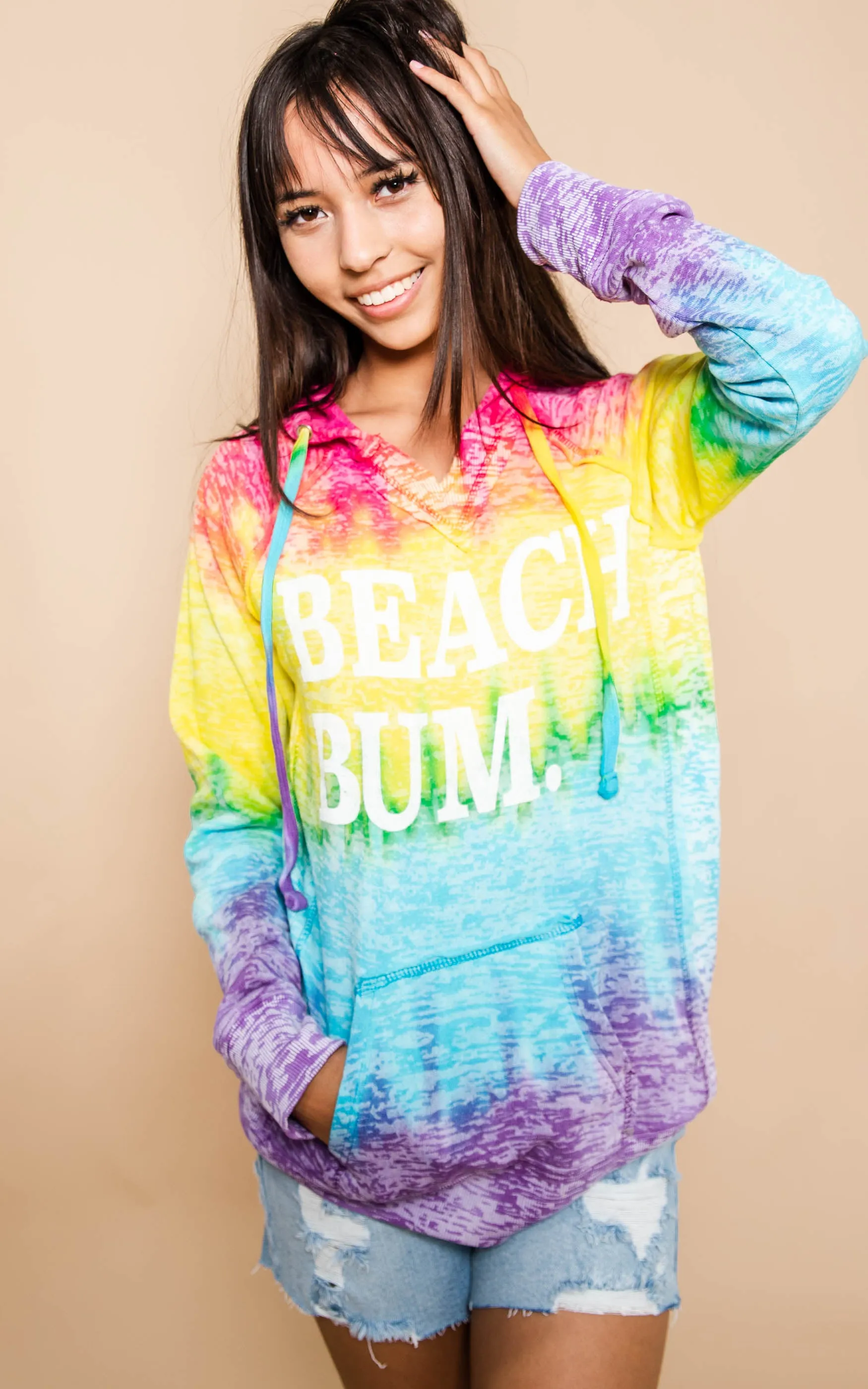 Beach Bum Tie Dye Hoodie