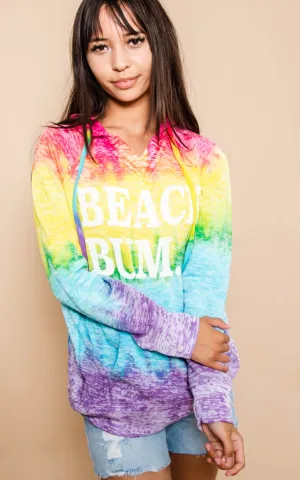 Beach Bum Tie Dye Hoodie