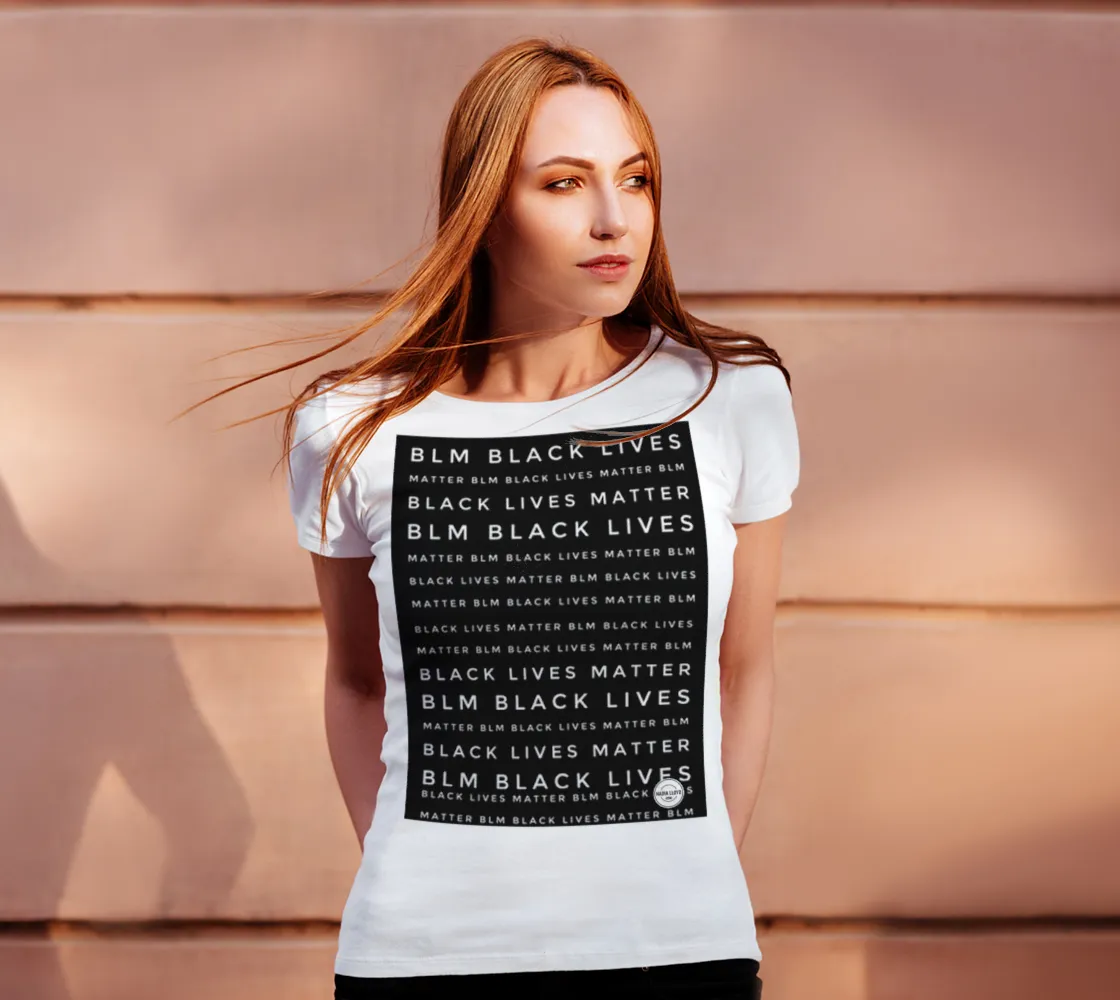 Black Lives Matter TEXT women's T-shirt