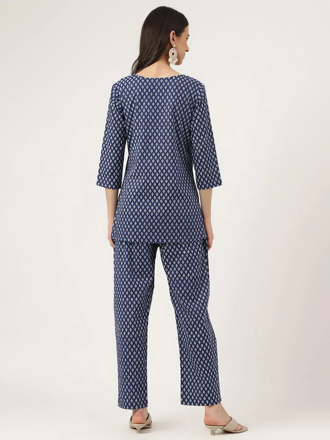 Blue Printed Loungewear/Nightwear