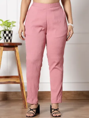 Blush Textured WaistbandPants