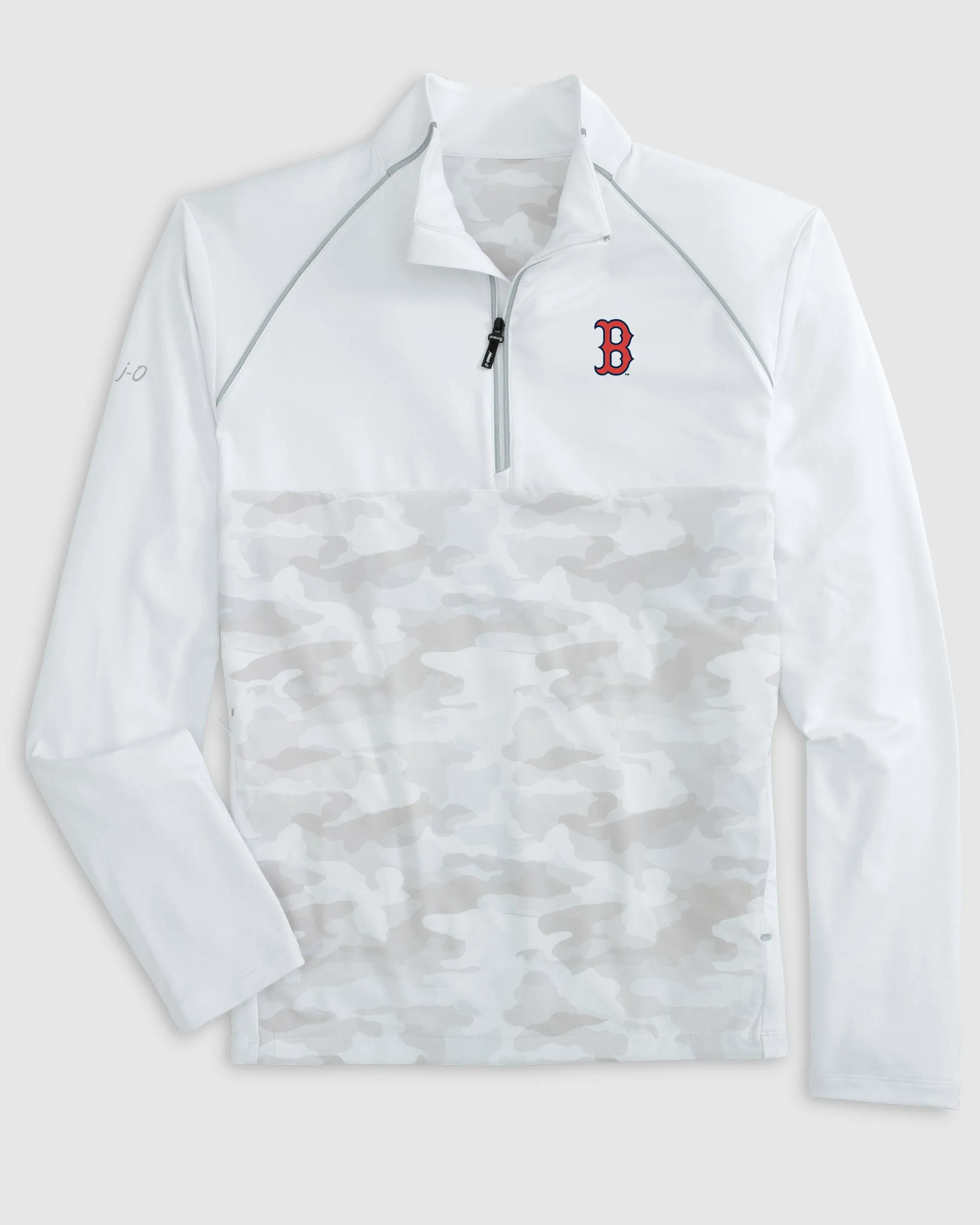 Boston Red Sox Keiser Camo Mixed Media 1/4 Zip