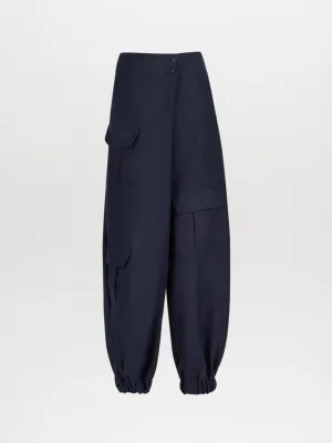 Brandon Pant Navy Linen