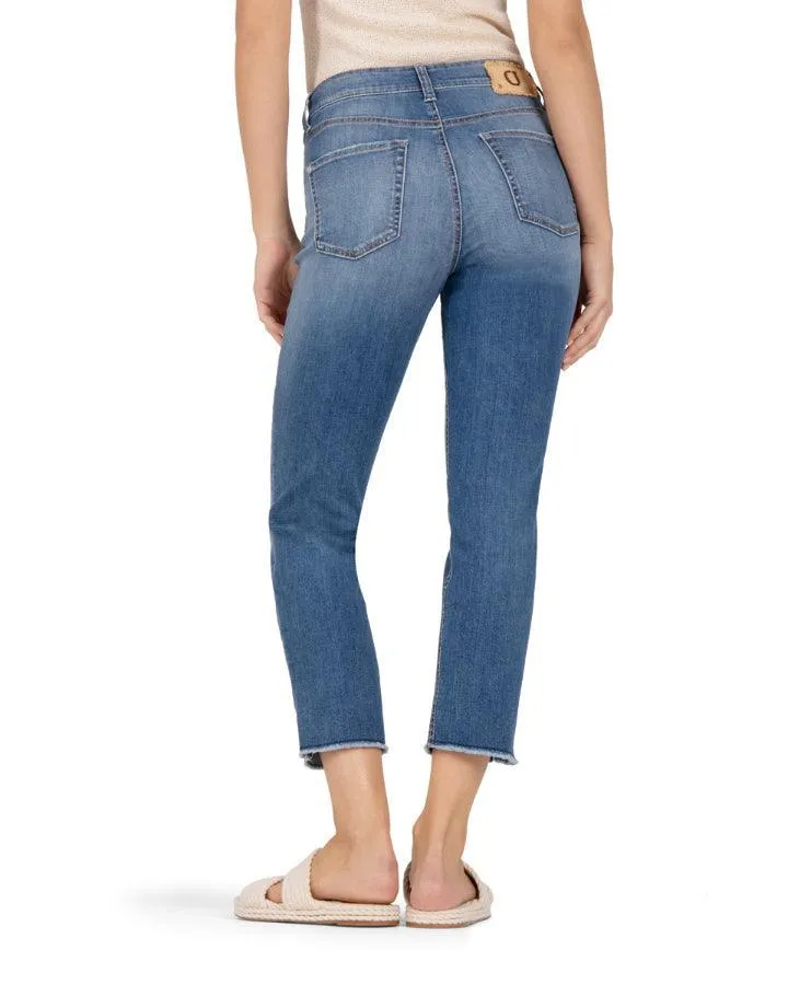 Cambio Piper Slim Fit Cropped Jeans