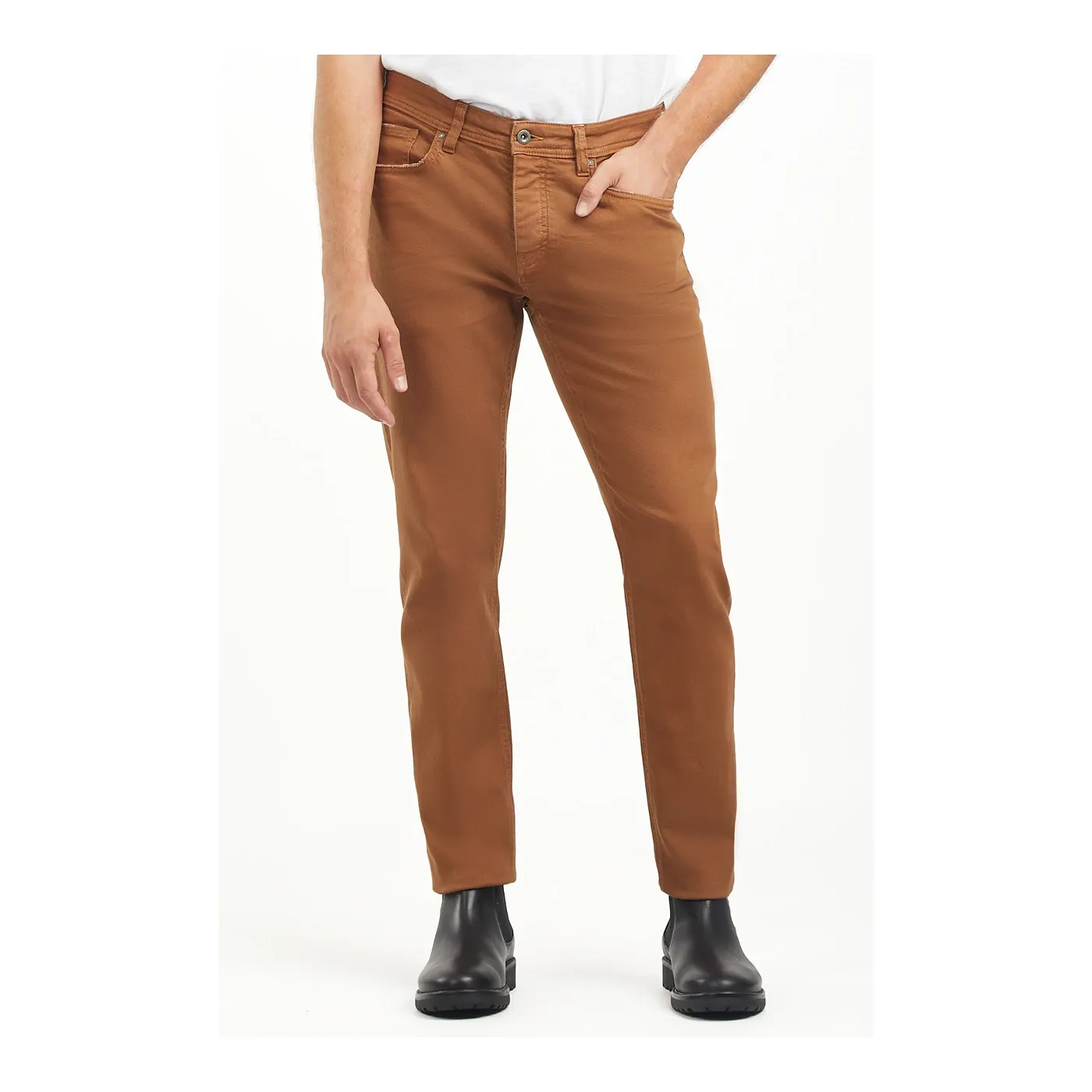 Camel Slim Fit 5 Pocket Jeans