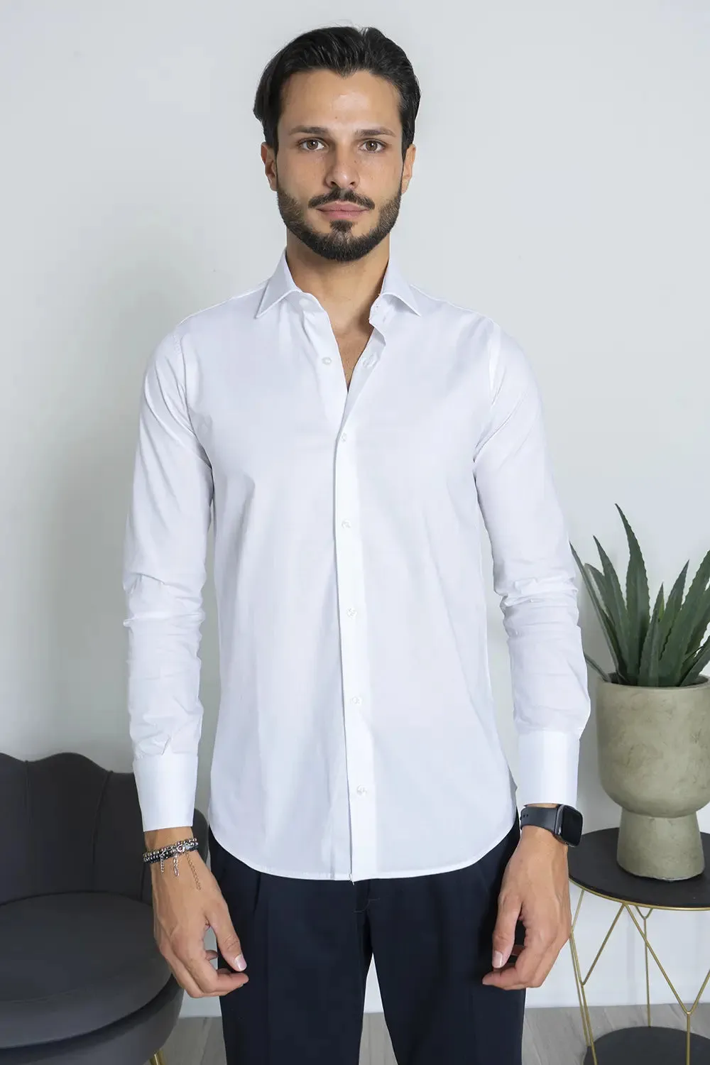 Camicia Uomo Slim Fit Basic Art. Cm219