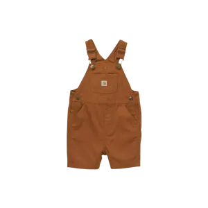 Carhartt Kid's Loose Fit Canvas Brown Shortall Overall