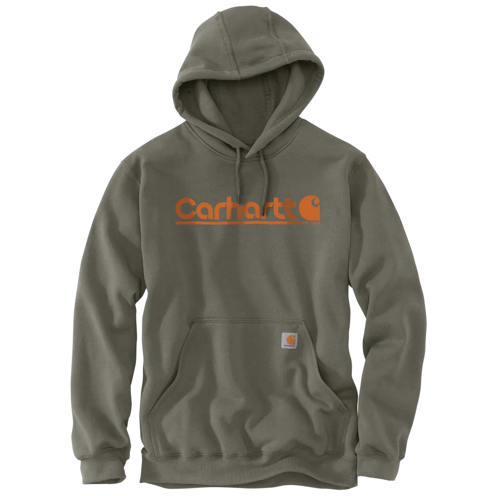 Carhartt Mens Rain Defender Graphic Fleece Pullover Hoodie