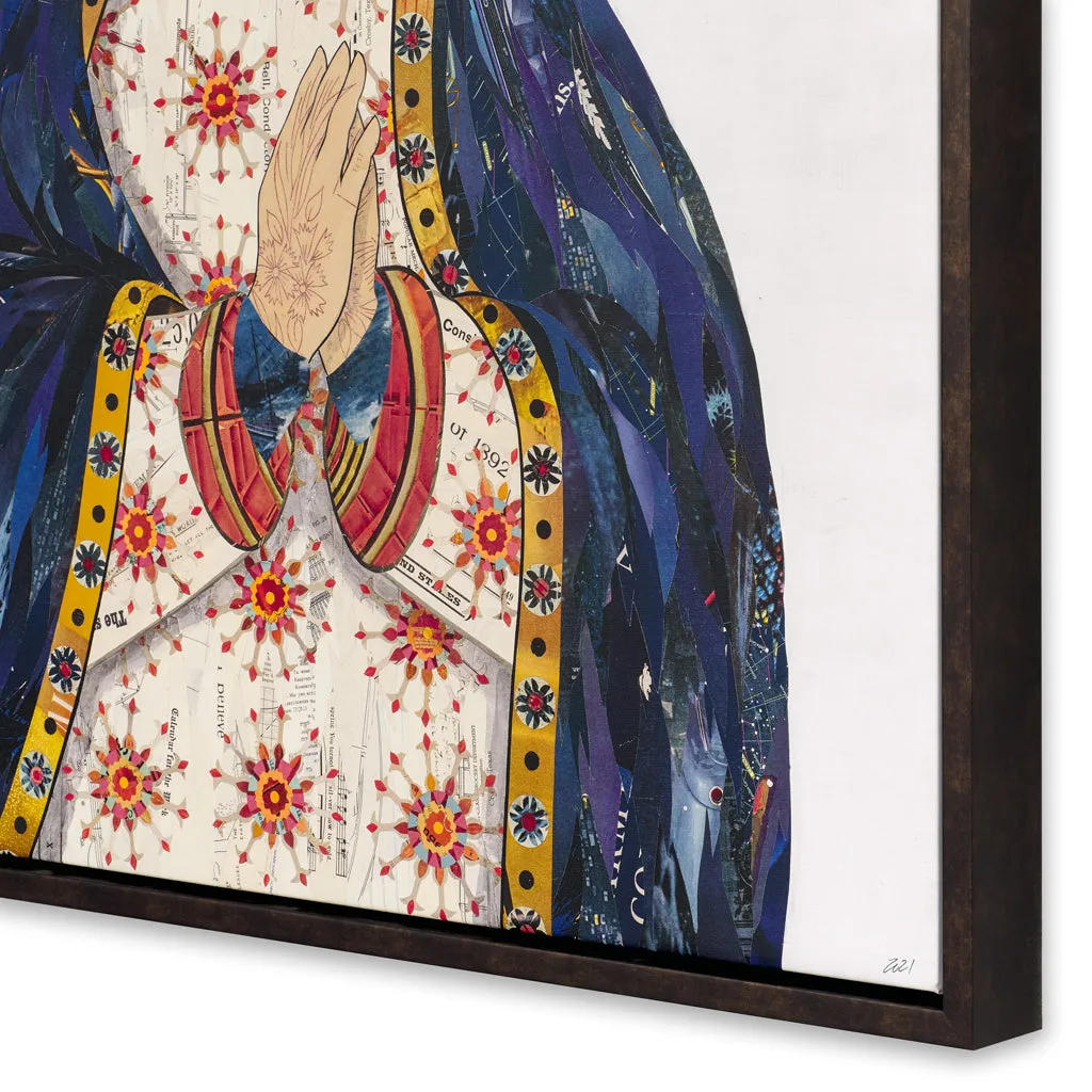 CELESTIAL QUEEN canvas print with float frame