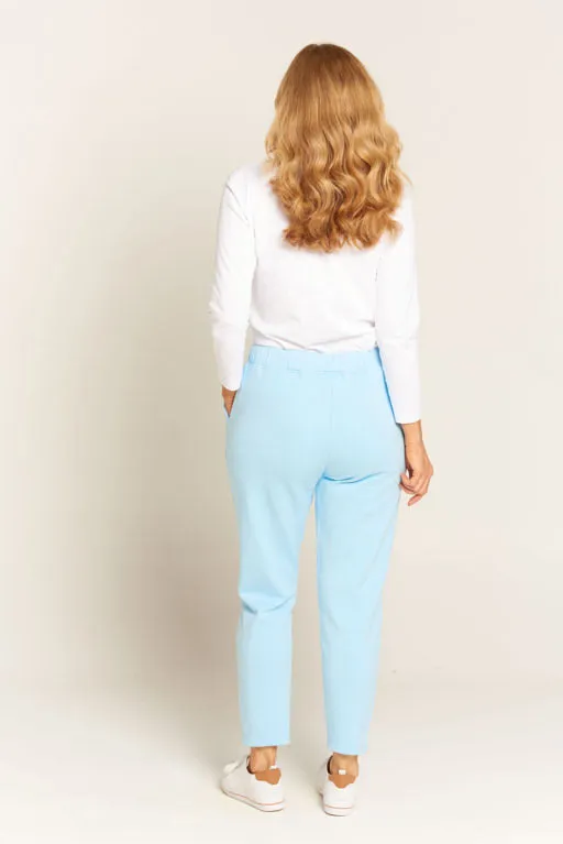 Cotton Track Pants Pale Blue