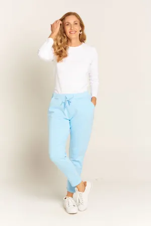 Cotton Track Pants Pale Blue