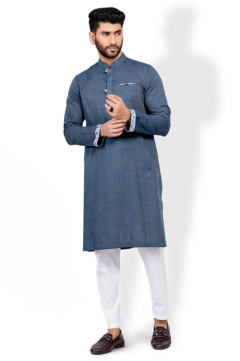 Cut & Sew Slim Fit Panjabi