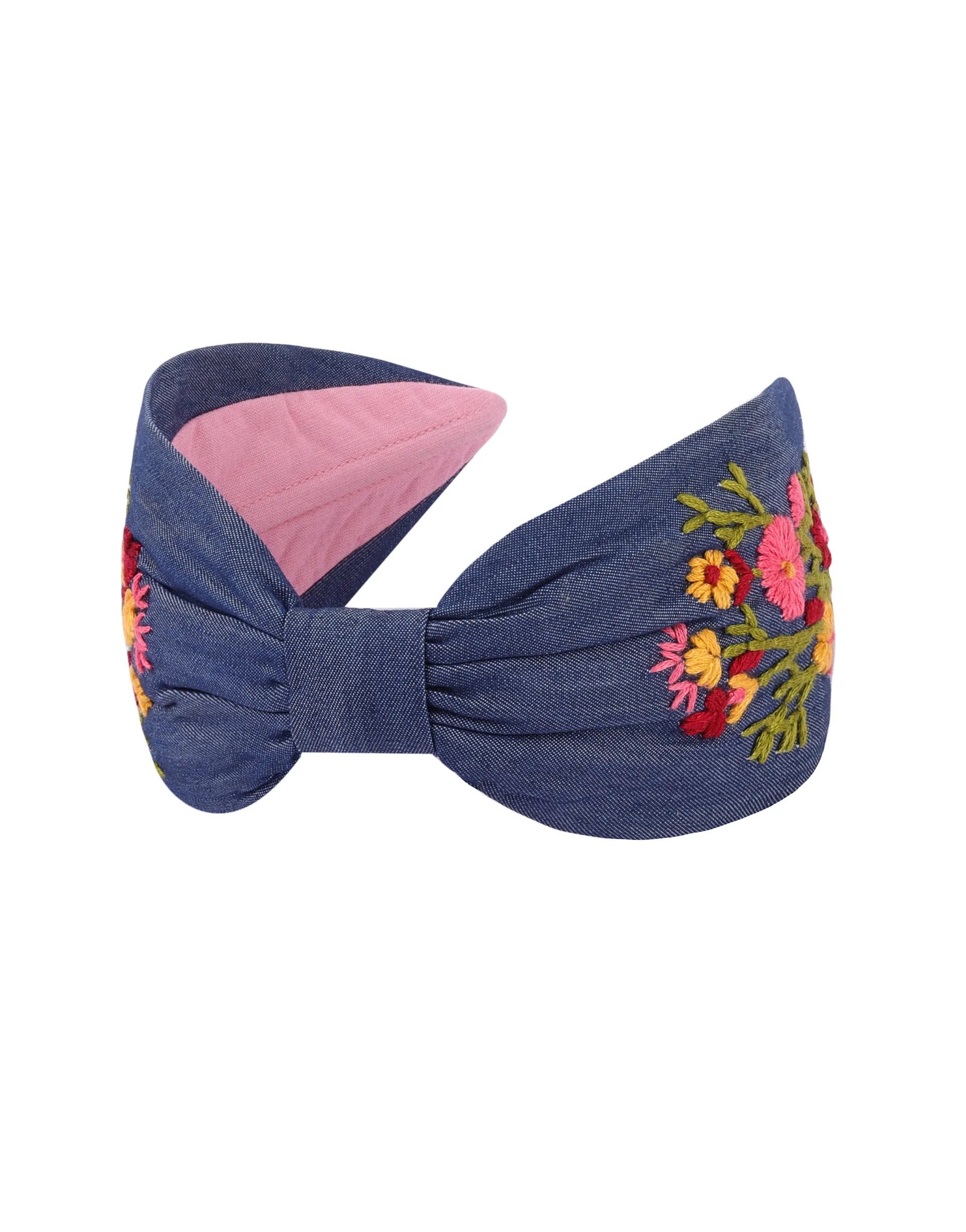 Denim Bouquet Headband