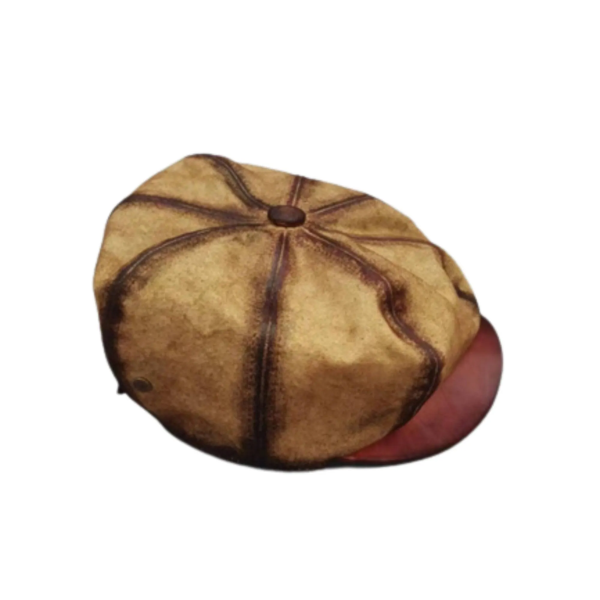 Distressed Wax Canvas Newsboy Cap