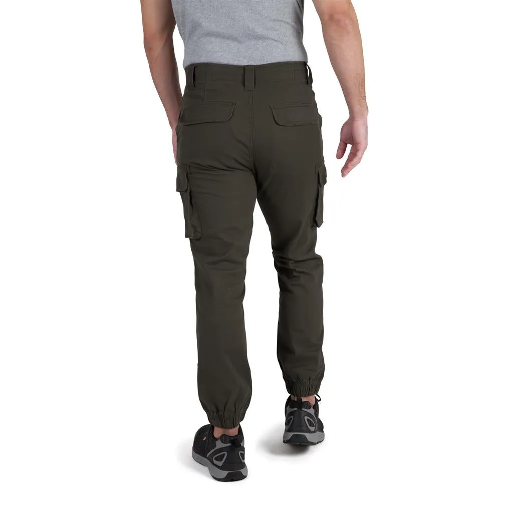 DuraDrive Men's Brown/Olive/Camouflage Invicta Stretch Fabric Cargo Jogging Fit Work Pant