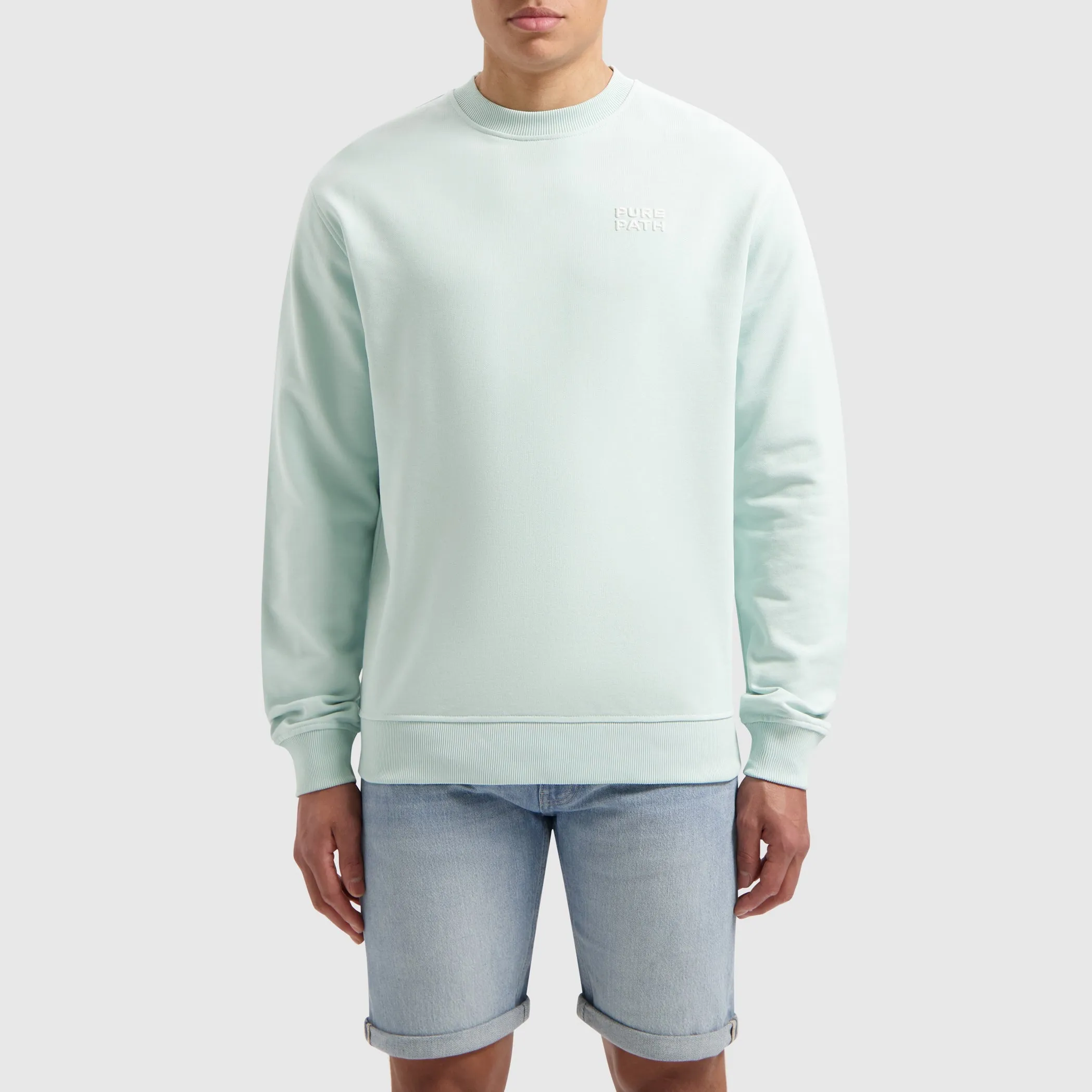 Embroidery Logo Sweater | Mint