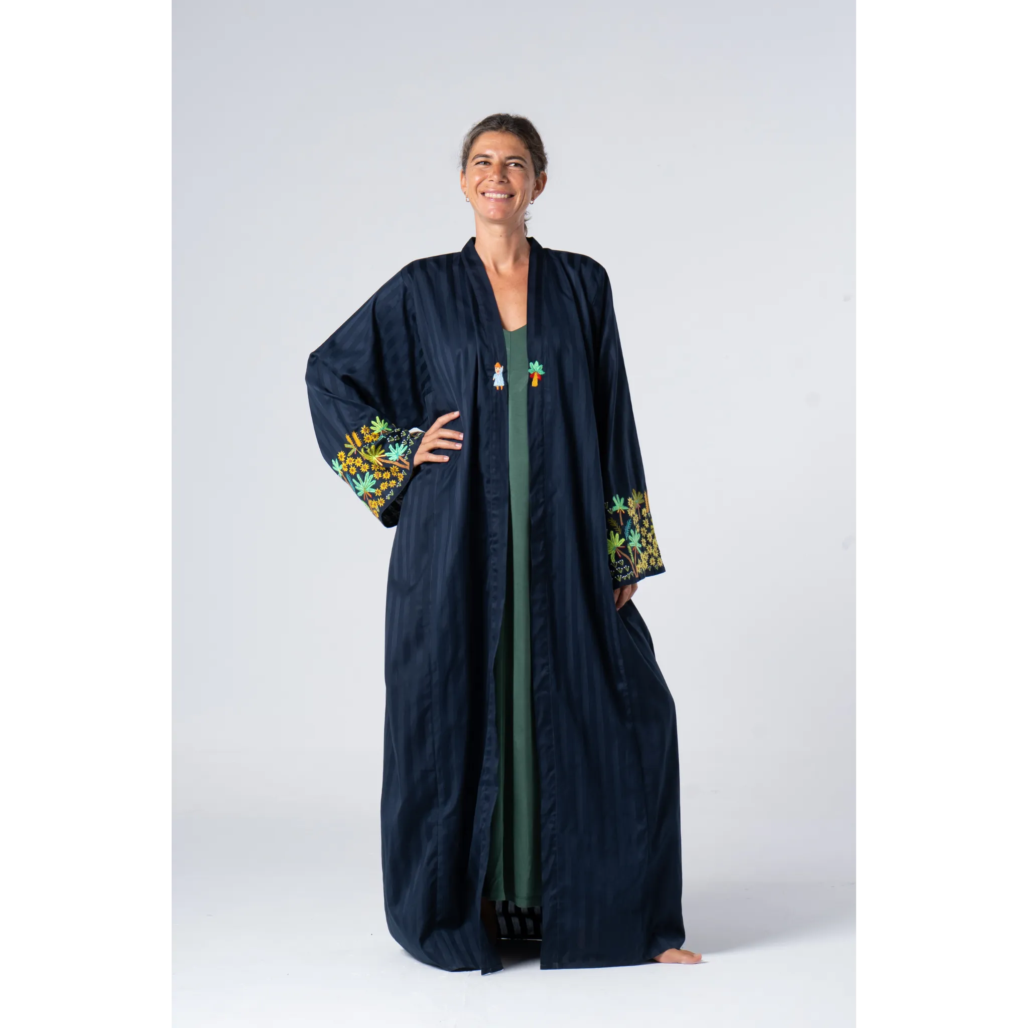 Fellahy Palm Kaftan Silk Cotton