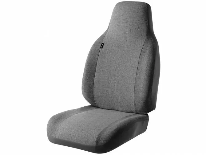 Fia OE Protective Seat Cover – 2-Tone Gray Cloth for High Back ISRI 5030 Deluxe & Premium Seat