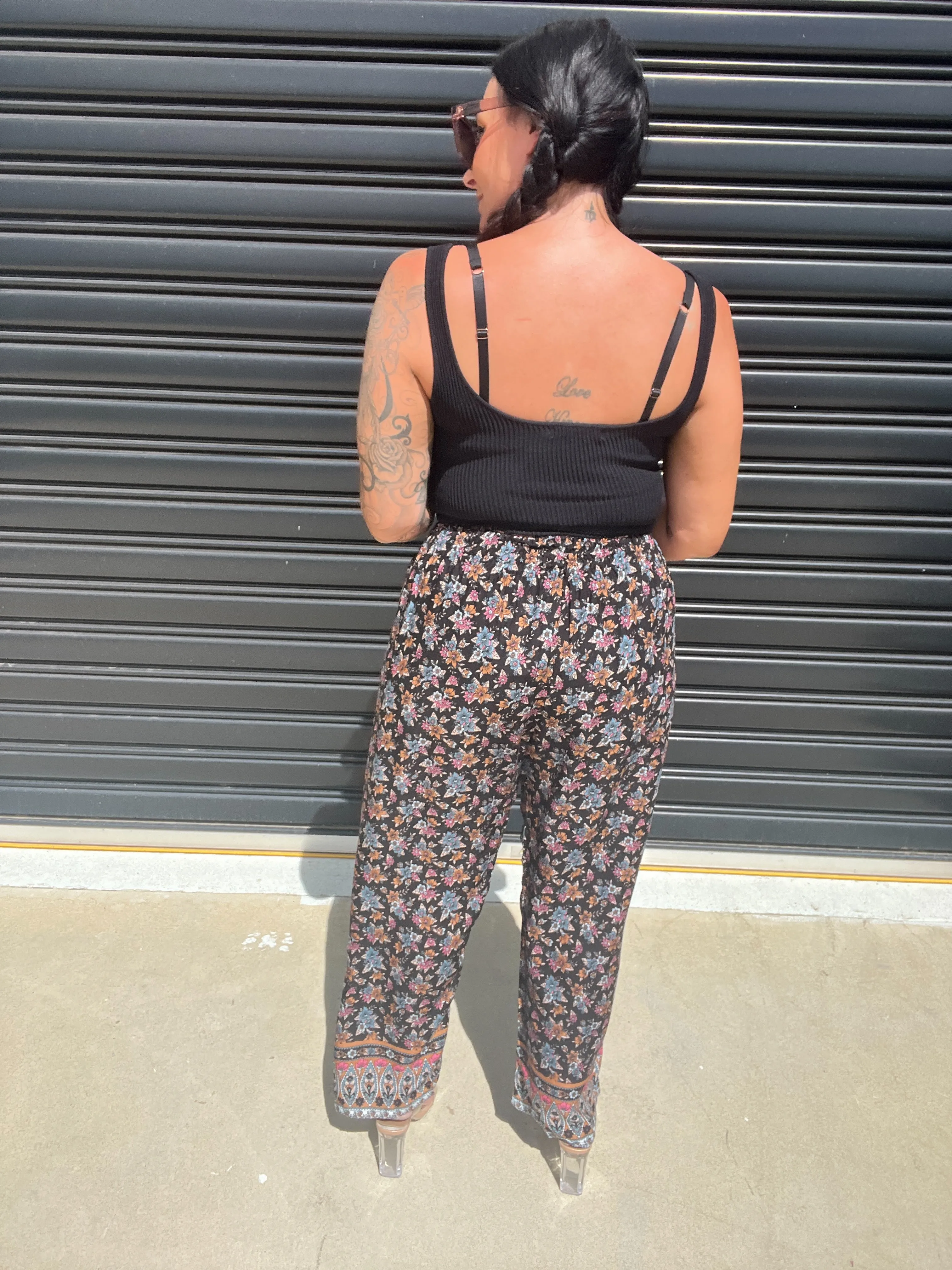 Halo Pants Boho Black