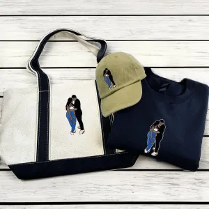 His & Hers Trio Pack: Embroidered Sweatshirt & Hat & Tote Bag