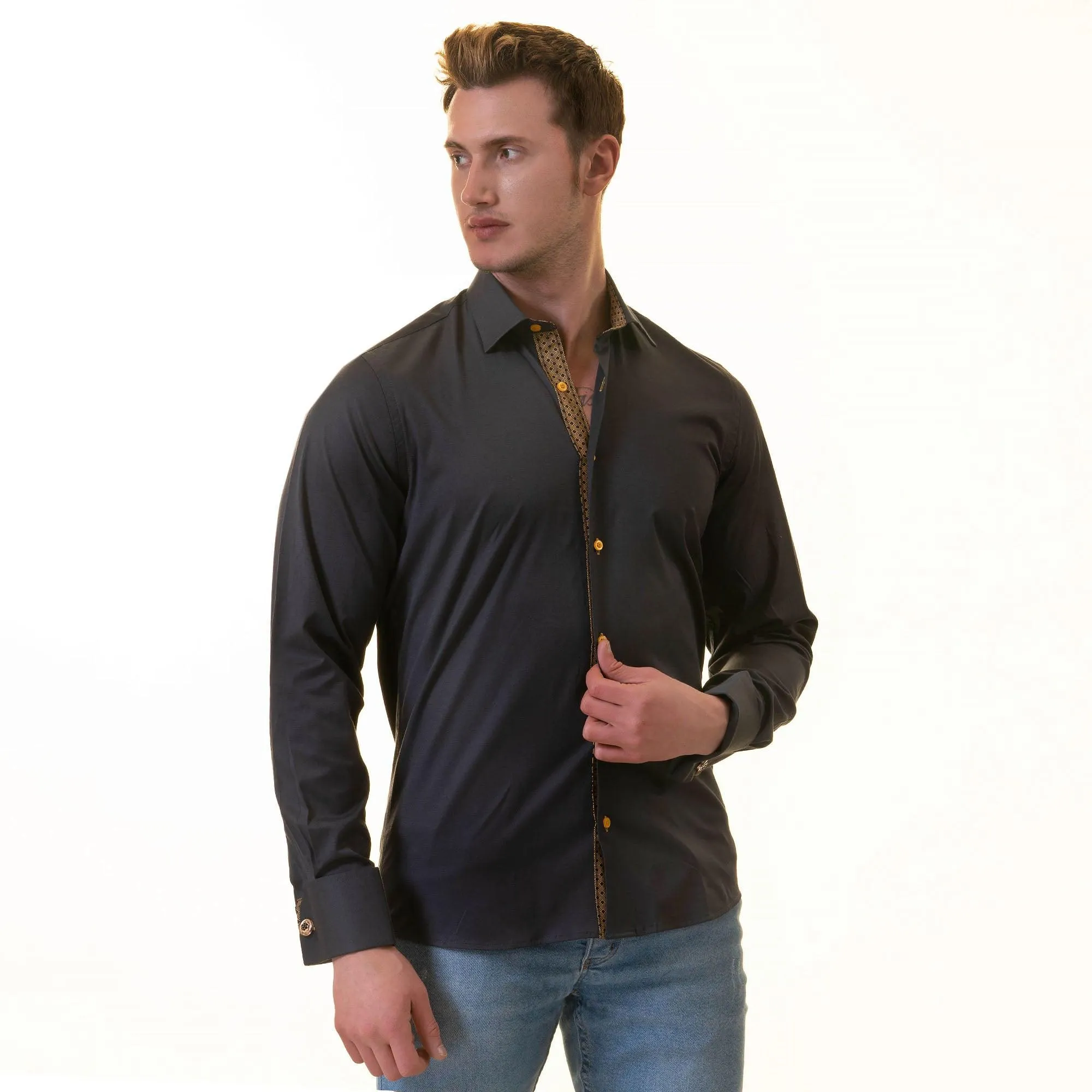 Honeycomb Slim Fit Designer Shirt