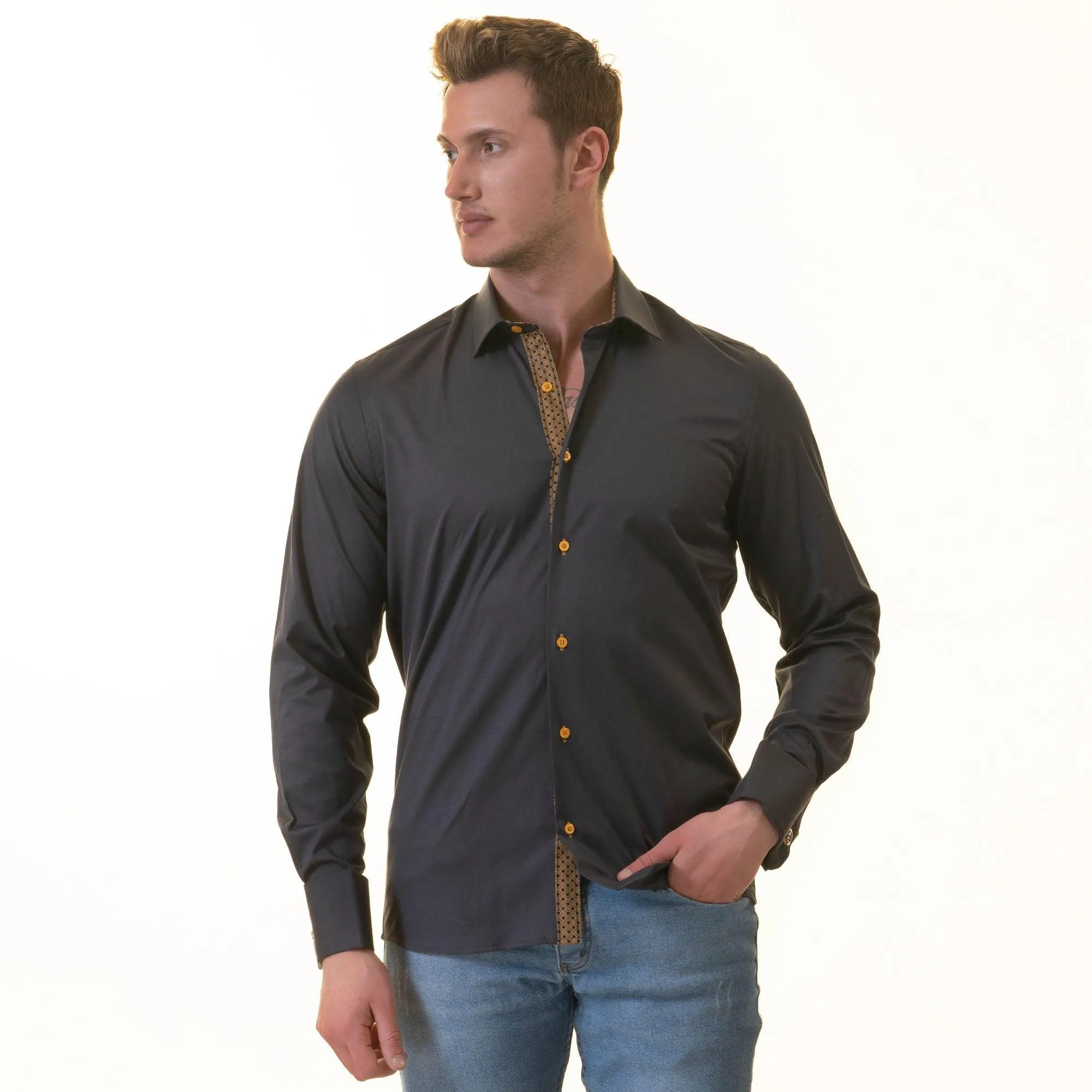 Honeycomb Slim Fit Designer Shirt