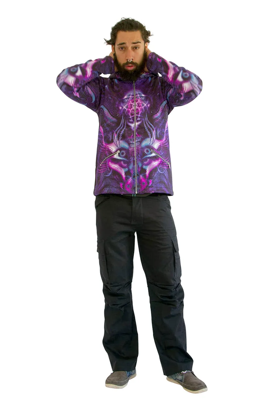 Hooded Zip Jacket : Violet Foxy Lady