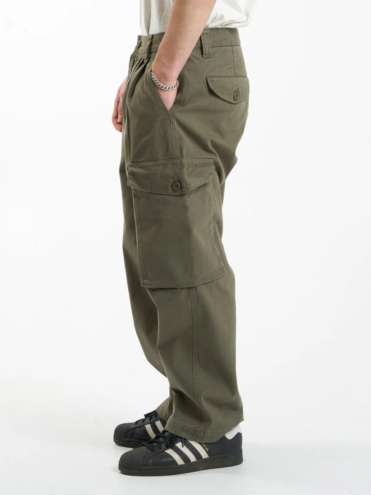 Issued Big Slacker Cargo Pant - Mild Army