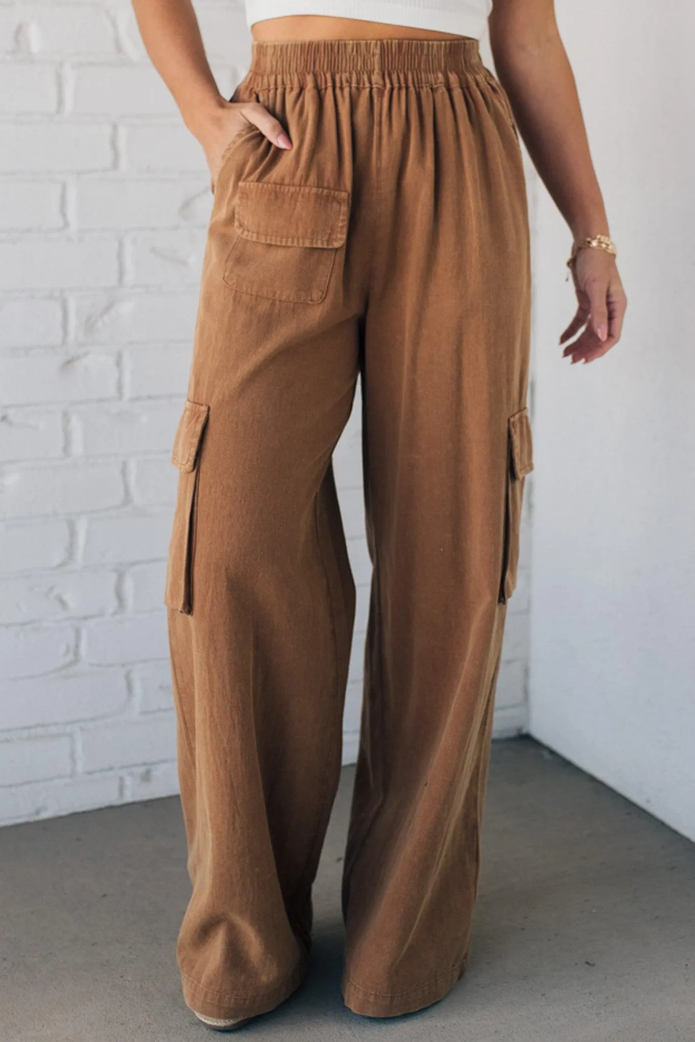 Ivy Wide Leg Cargo Pants