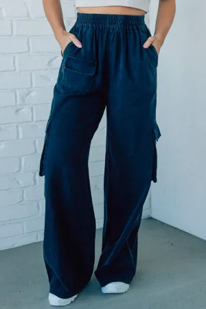 Ivy Wide Leg Cargo Pants