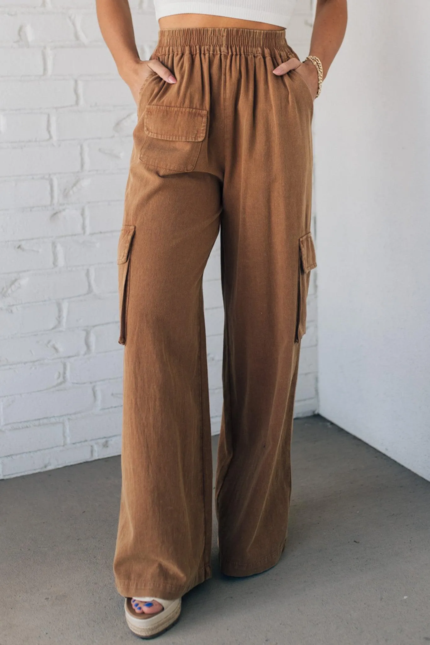 Ivy Wide Leg Cargo Pants