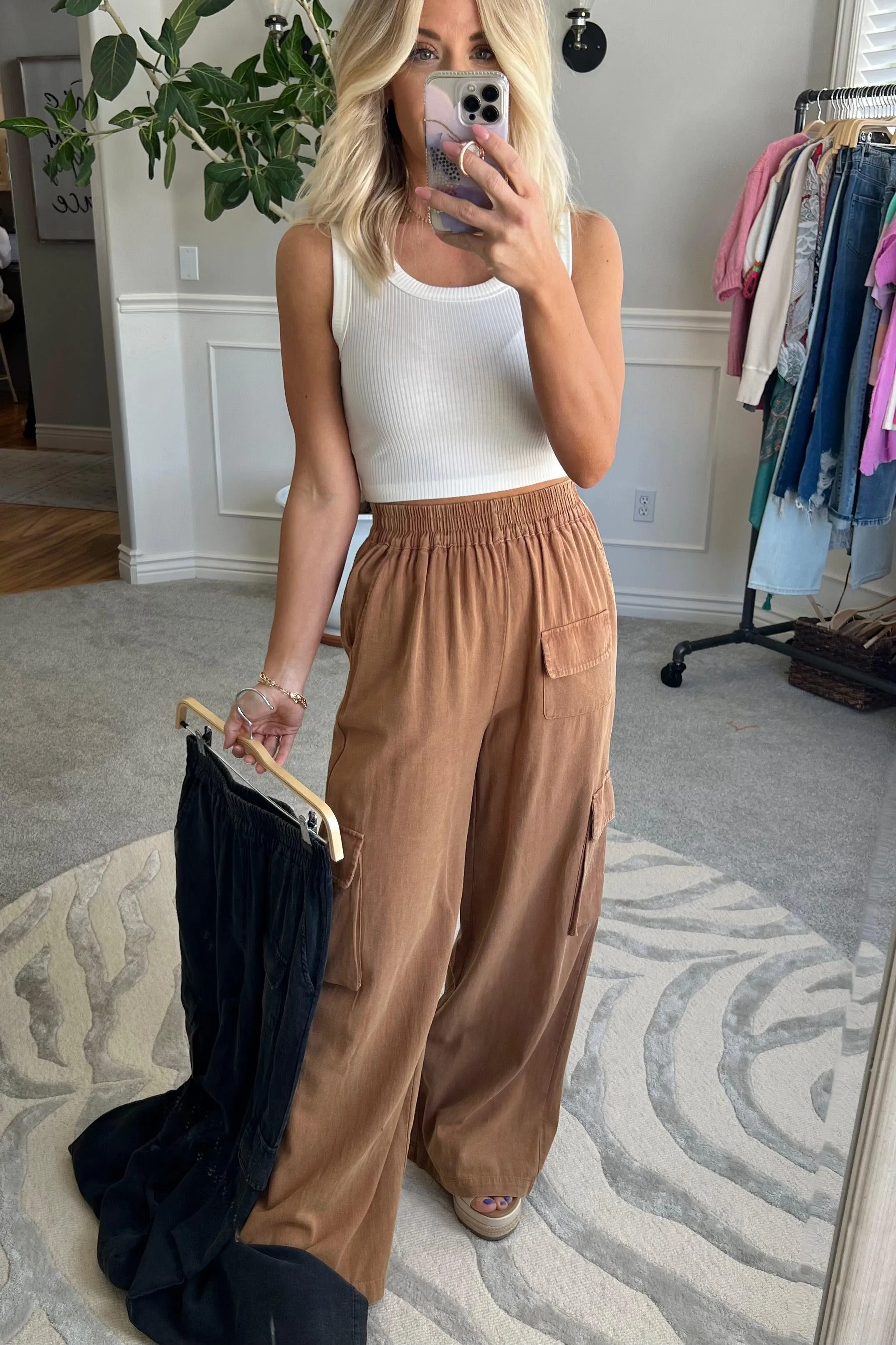 Ivy Wide Leg Cargo Pants