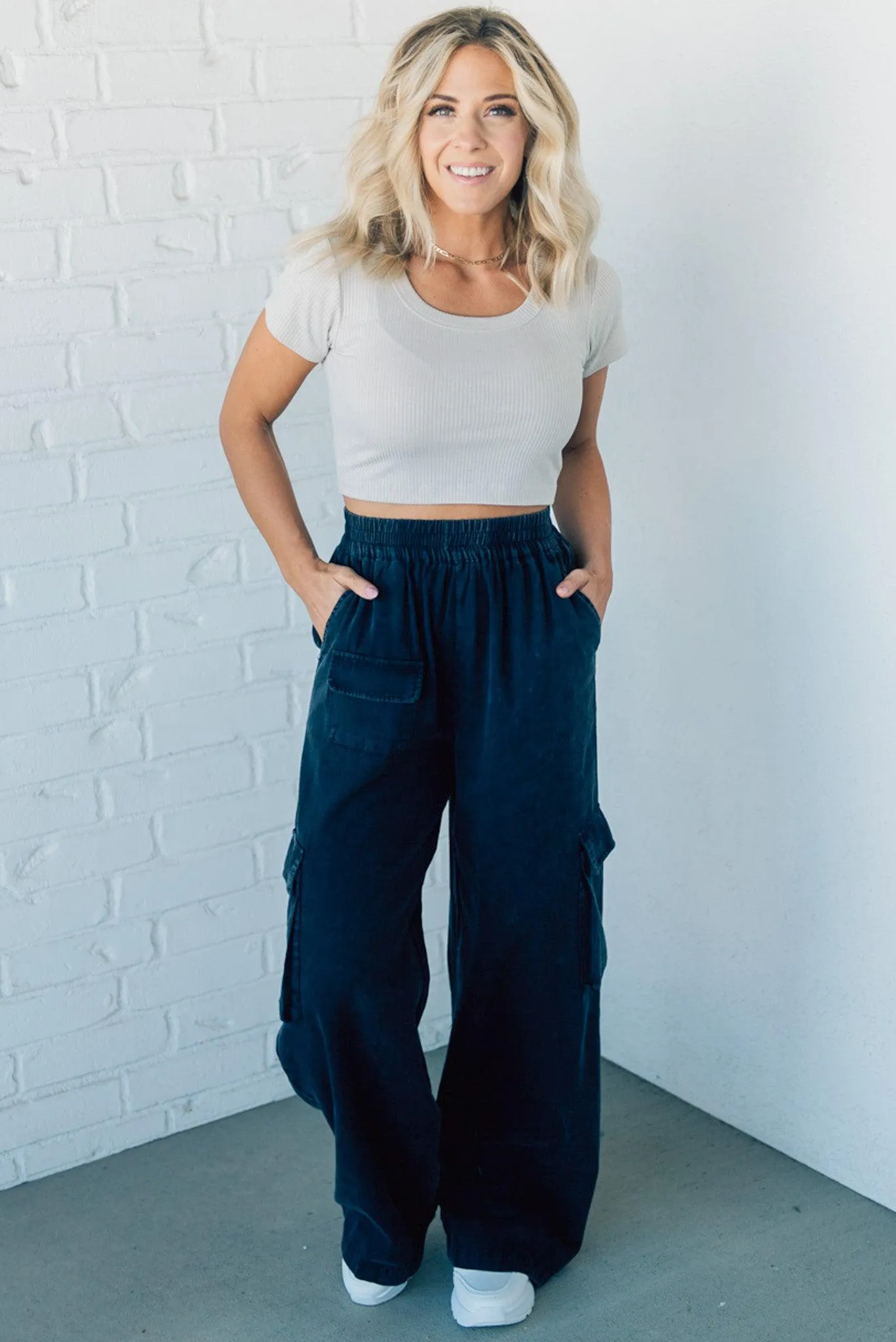 Ivy Wide Leg Cargo Pants