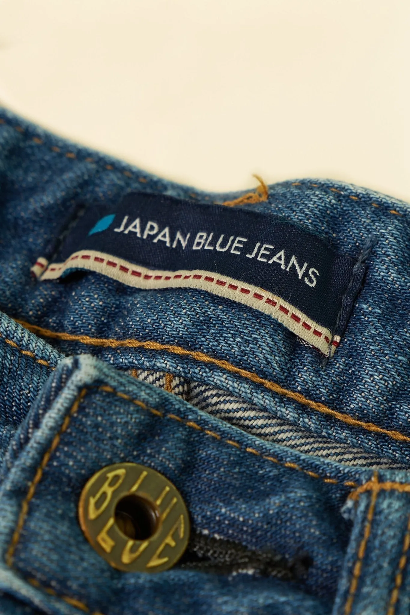 Japan Blue J504 Africa Loose Fit Mid Wash Selvedge Denim - 12.5oz