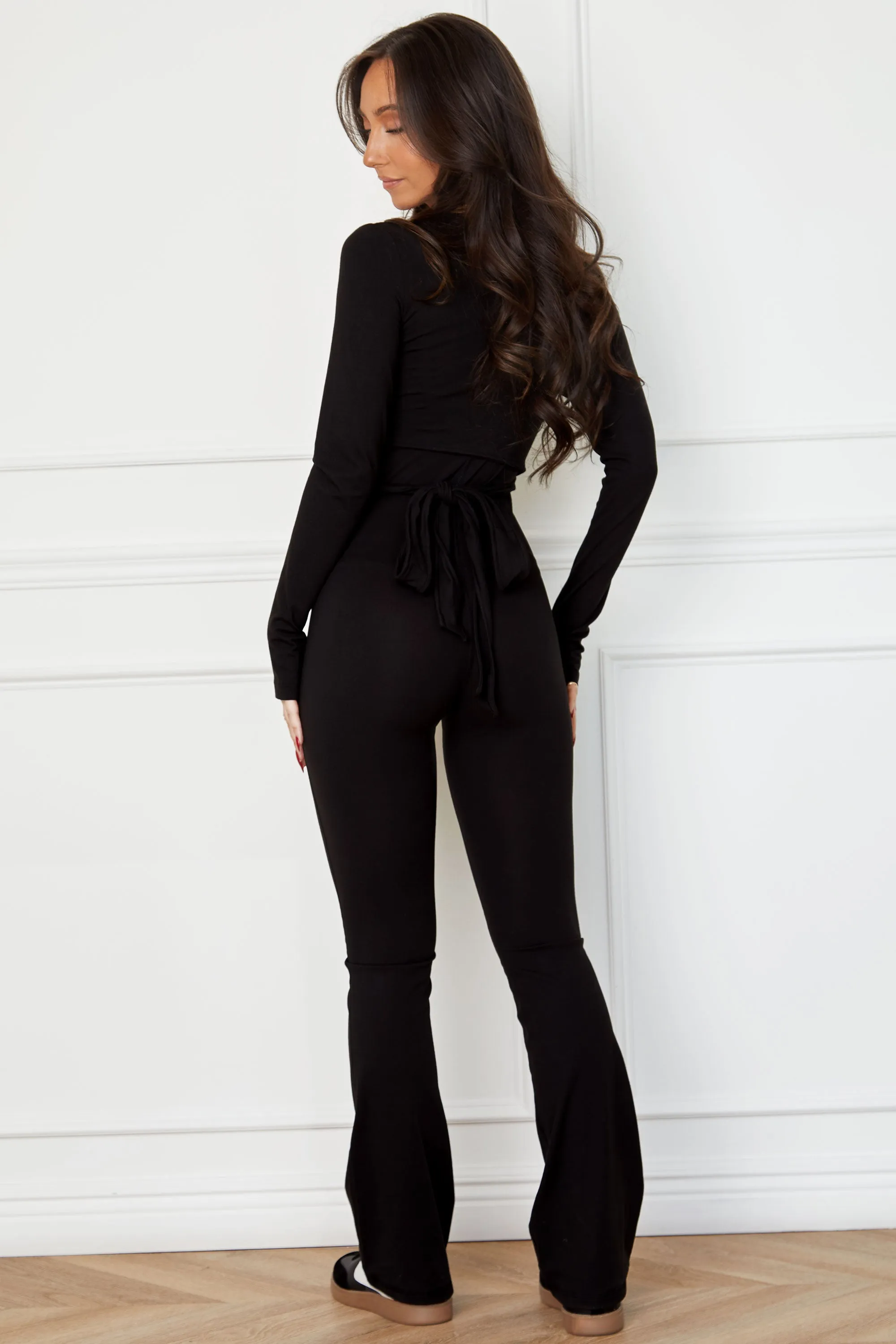 Kahali Black Jumpsuit Set