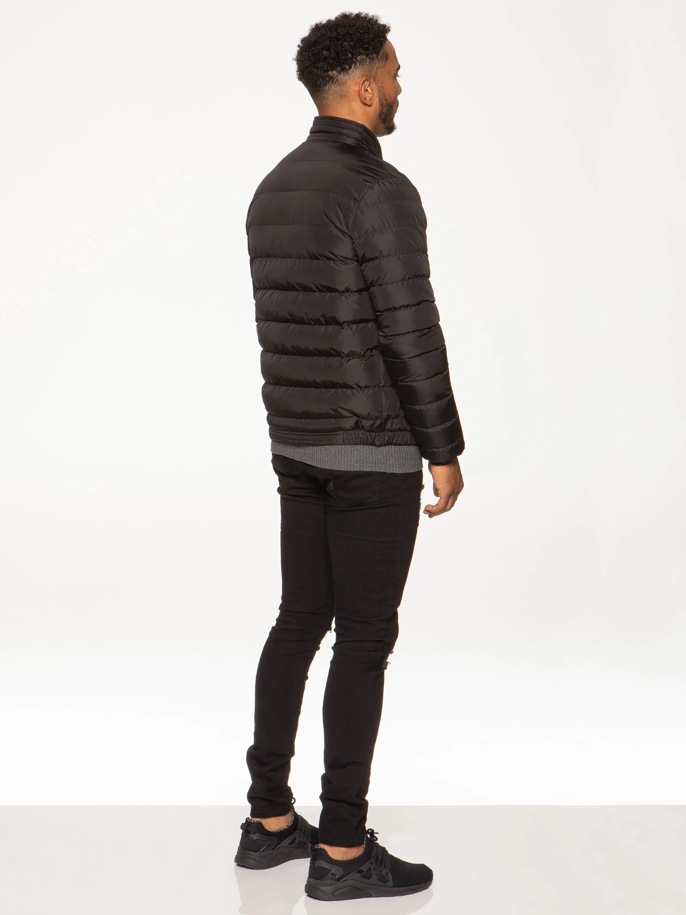 Kruze | Mens Funnel Neck Padded Jacket