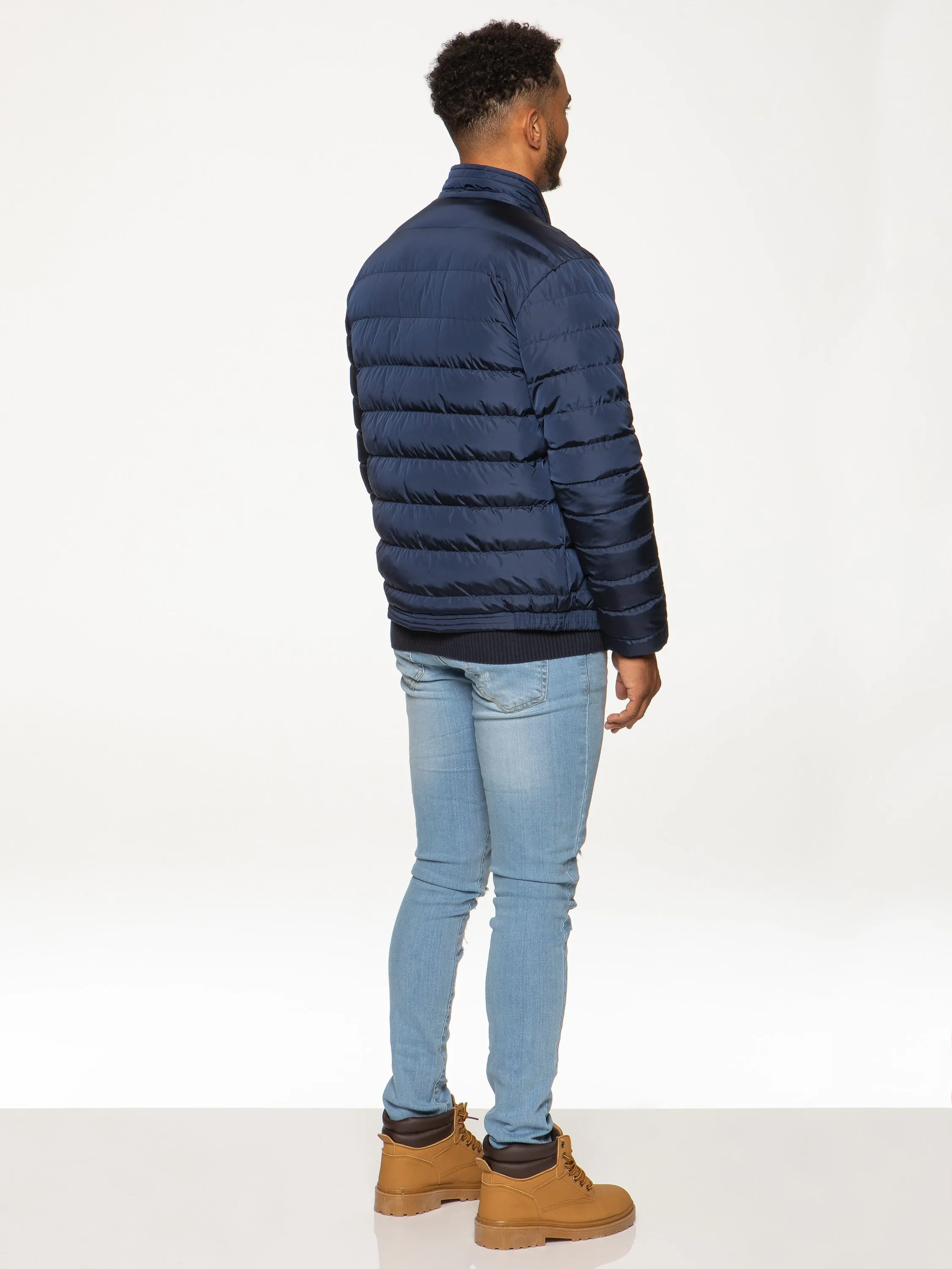 Kruze | Mens Funnel Neck Padded Jacket