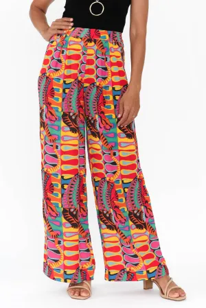 Lady Godiva Pink Abstract Pants