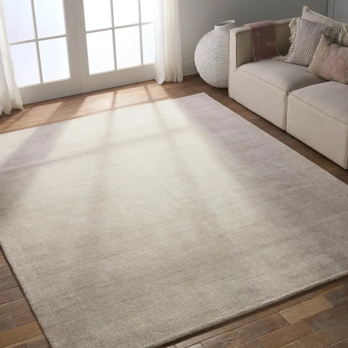 Lefka LEF01 Grey/Silver Rug