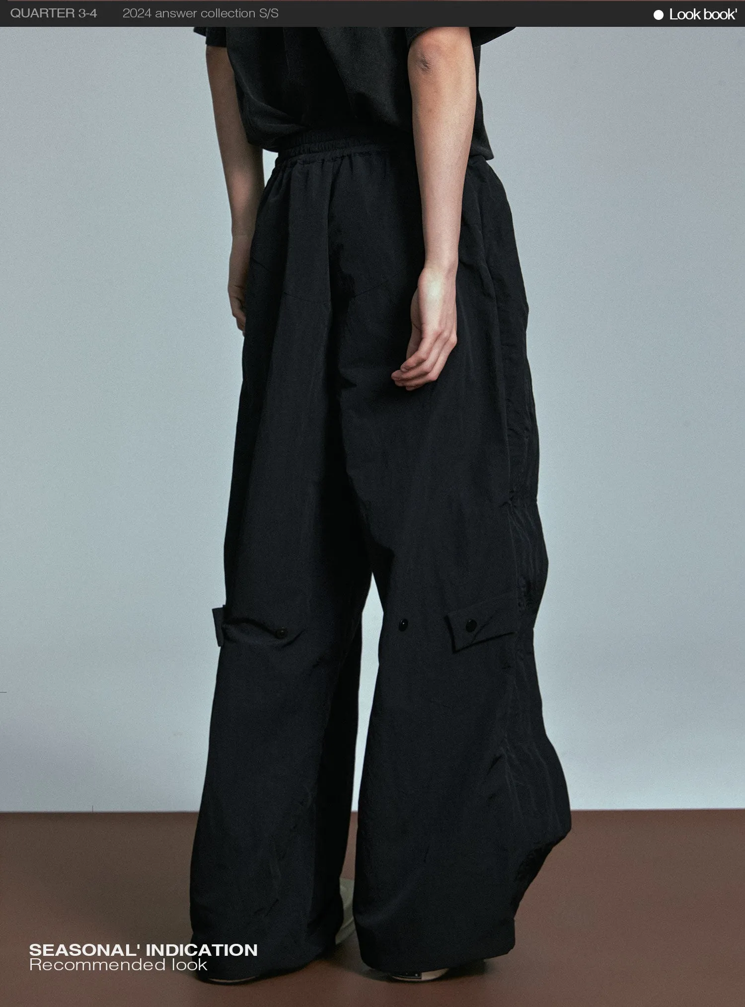 Loose Fit Nylon casual pants