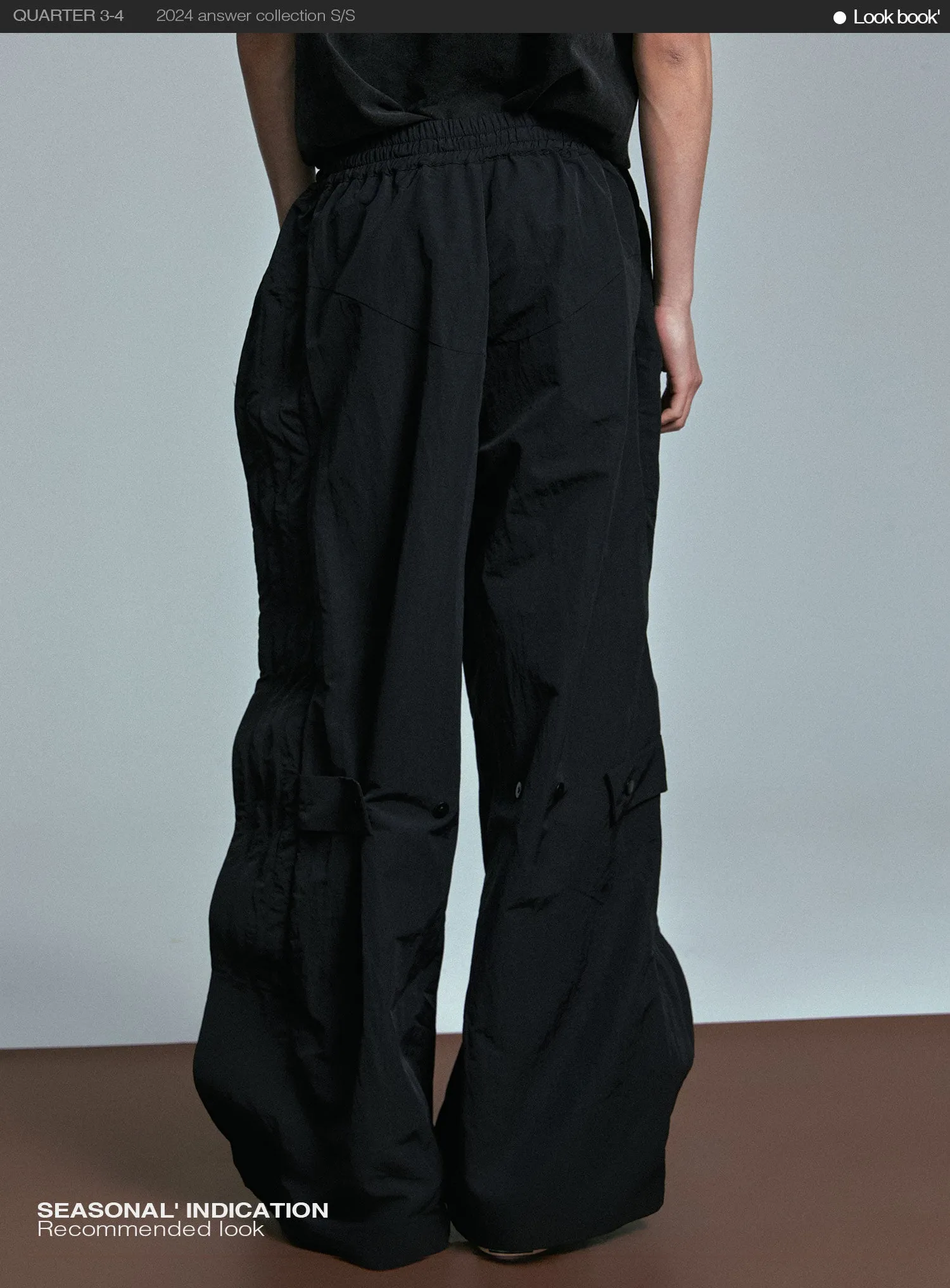 Loose Fit Nylon casual pants