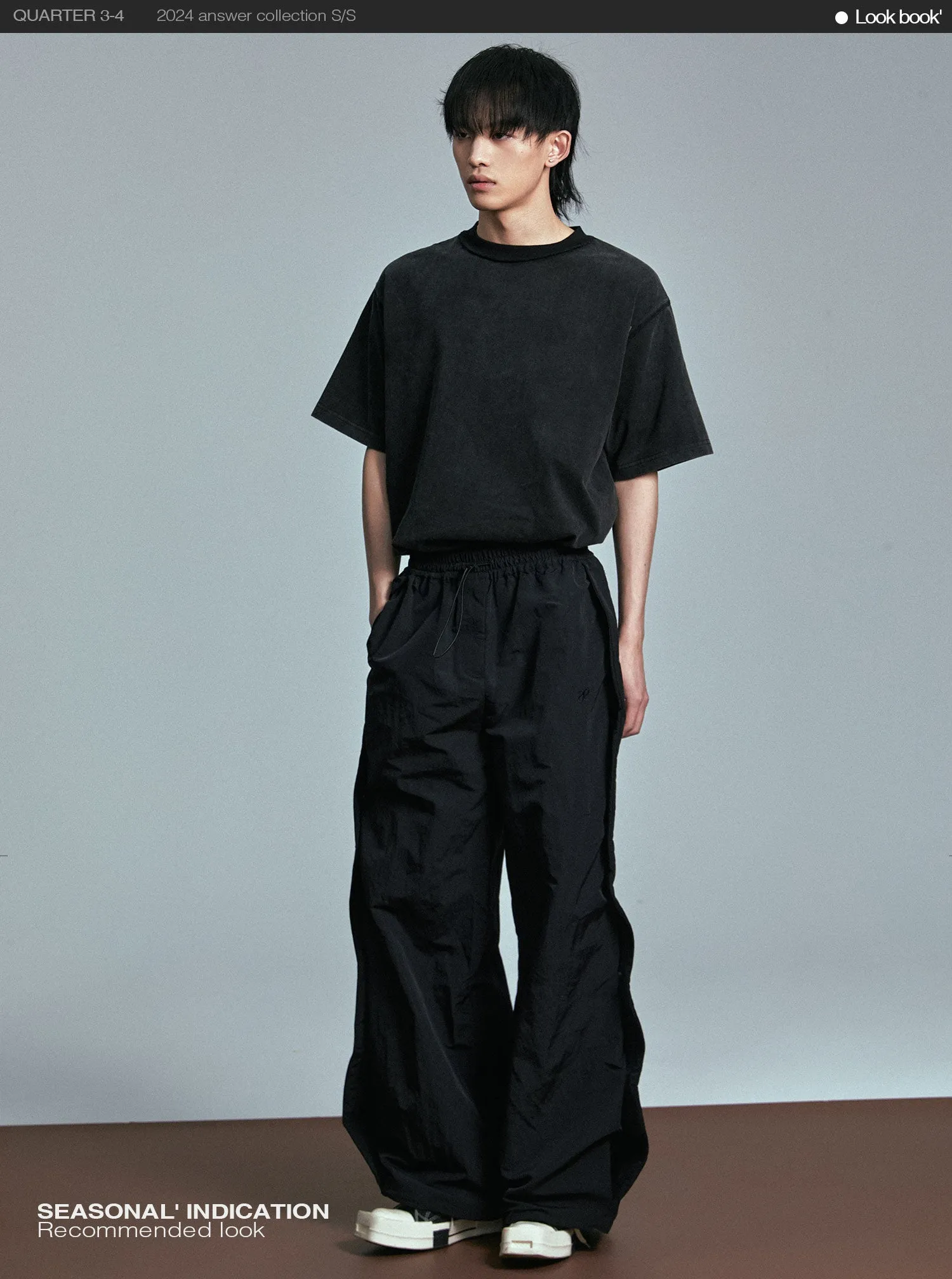 Loose Fit Nylon casual pants