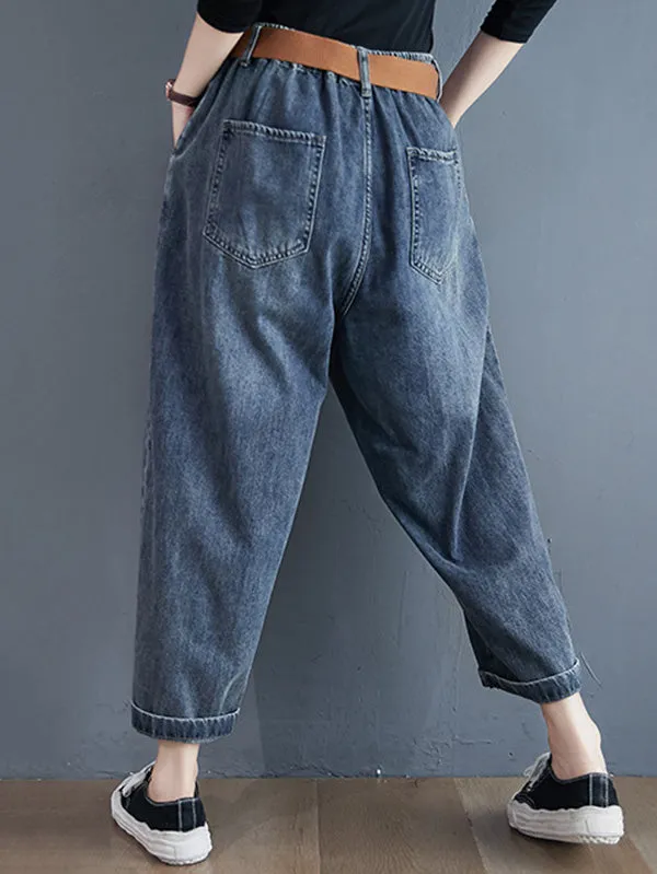 Original Solid Elasticity Jean Pants