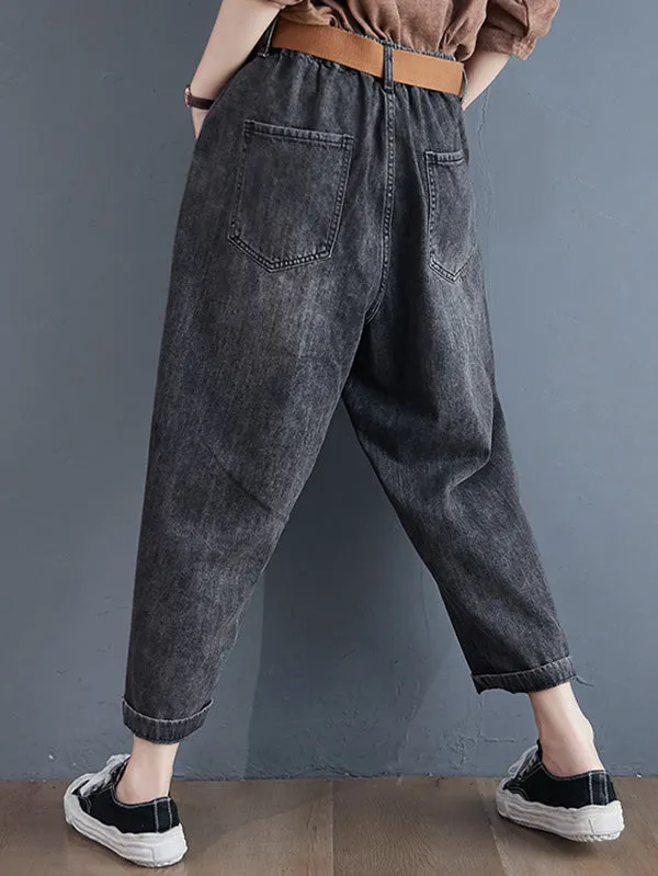 Original Solid Elasticity Jean Pants