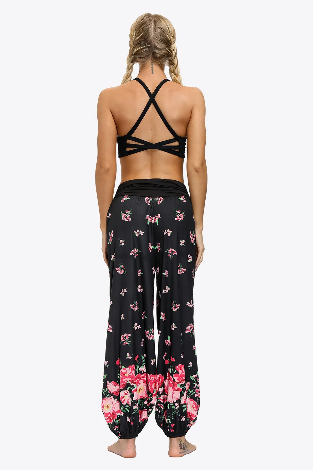 Oversized Printed Wide Leg Long Pants