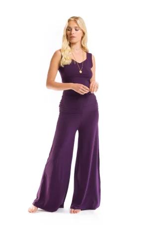 PALAZZO PANTS DEEP PURPLE