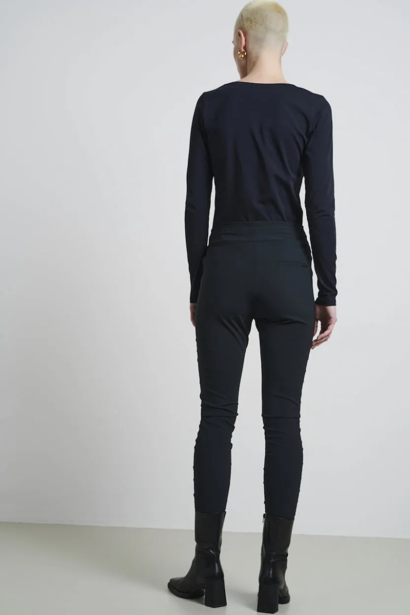 Pants Anna - Skinny fit Technical Jersey | Grigio Notte